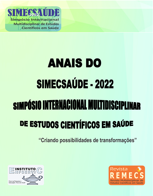 					Visualizar 2022: Anais do SIMECSAÚDE: Simpósio Internacional Multidisciplinar de Estudos Científicos em Saúde
				